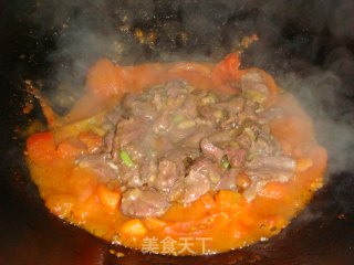 番茄烧牛肉的做法步骤：2