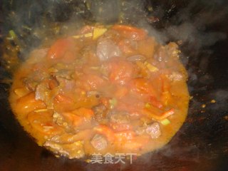 番茄烧牛肉的做法步骤：2