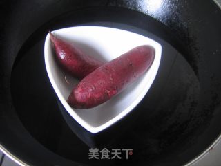 椰香紫薯泥的做法步骤：2