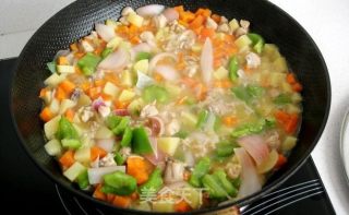 非正宗版咖喱鸡饭的做法步骤：2