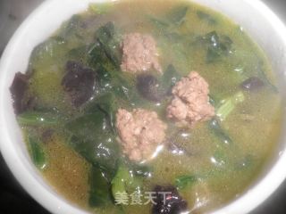 菠菜丸子（白菜丸子）的做法步骤：2