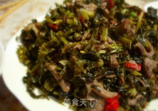 雪菜肉丝的做法步骤：2
