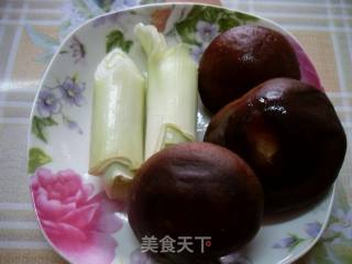 香菇扒油菜——家庭版的做法步骤：2