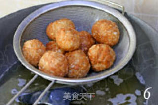 红烧糯米肉丸的做法步骤：2