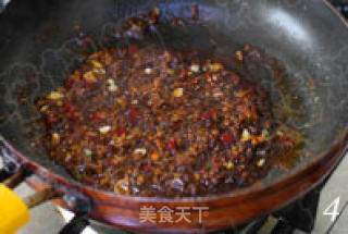 炸酱茄子拌饭的做法步骤：4