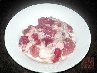肉片炒沙葛的做法步骤：4