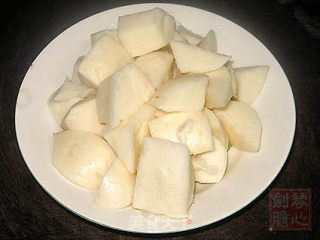 肉片炒沙葛的做法步骤：4