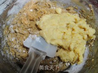 番薯燕麦蛋糕的做法步骤：2