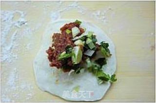 老北京传统清真名小吃---门钉肉饼的做法步骤：2