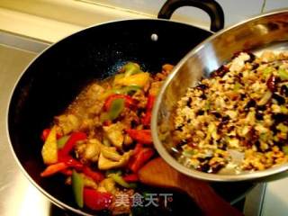 私家菜“干炒豉椒香辣仔鸡”的做法步骤：7