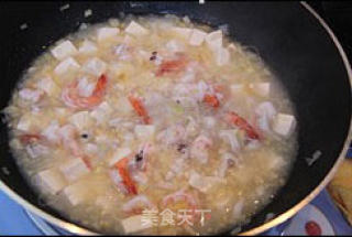 咖喱海鲜豆腐的做法步骤：4