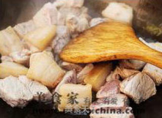 油豆腐烧肉的做法步骤：3