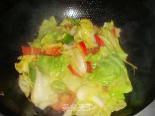 香辣手撕包菜的做法步骤：3