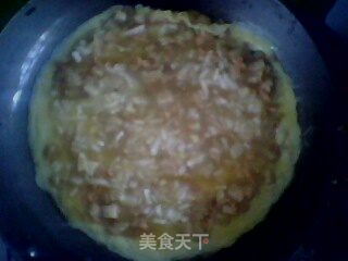 橄榄菜萝卜鸡蛋饼的做法步骤：4