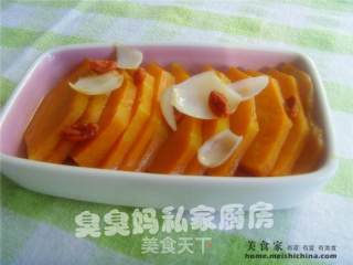 百合蒸南瓜的做法步骤：3
