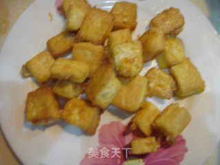 彩蔬烩豆腐的做法步骤：2