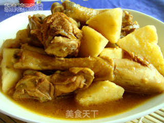山药焖鸡腿的做法步骤：2