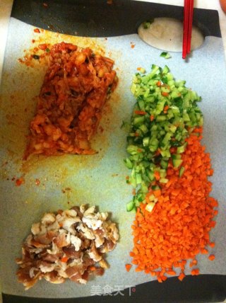 泡菜炒饭的做法步骤：2