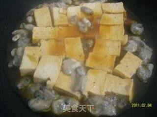 减肥营养菜【海蛎烧豆腐】的做法步骤：2
