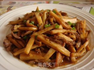 椒香牛柳杏鲍菇的做法步骤：2