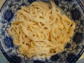 青瓜火腿手擀面的做法步骤：3