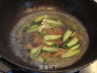 青瓜火腿手擀面的做法步骤：3