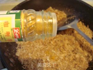 自制咖喱肉松的做法步骤：3