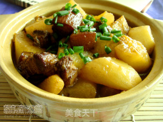 萝卜焖肉的做法步骤：2