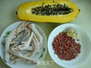 木瓜花生鸡脚汤的做法步骤：4