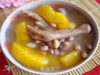 木瓜花生鸡脚汤的做法步骤：4