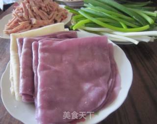 紫薯水烙馍的做法步骤：2