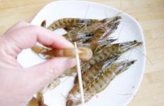 黑椒烤虾的做法步骤：2