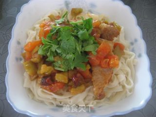五香茄子面的做法步骤：3