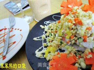 山药沙拉的做法步骤：3