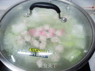 冬瓜汆牛肉丸的做法步骤：5