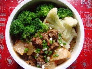 双花牛肉粉的做法步骤：2
