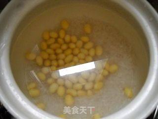 荠菜黄豆粥的做法步骤：5