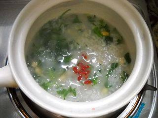 荠菜黄豆粥的做法步骤：5