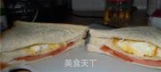 火腿三明治的做法步骤：2