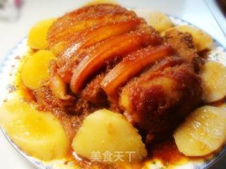 山药粉蒸肉的做法步骤：4