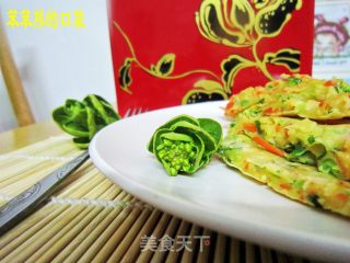 蔬菜鸡蛋饼的做法步骤：3