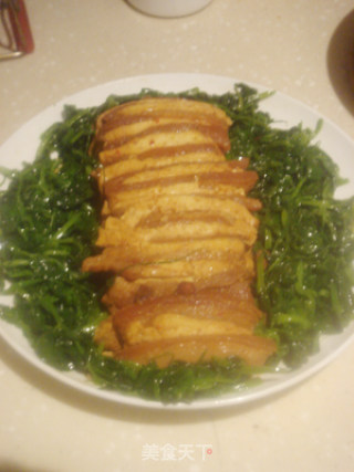 别有乾坤的健康肉菜——金银蒸肉的做法步骤：4