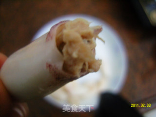 【豉香酿鱿鱼】的做法步骤：2