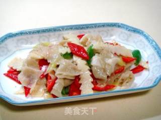 美味养生小炒“姜葱炒百叶”的做法步骤：2