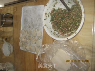 荠菜虾皮馄饨的做法步骤：2