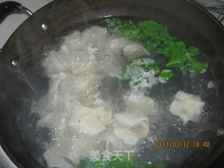 荠菜虾皮馄饨的做法步骤：2