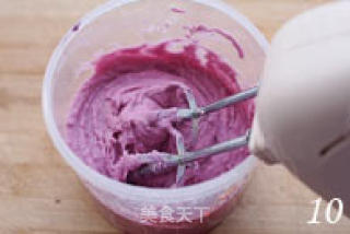 紫薯樱桃慕斯的做法步骤：2