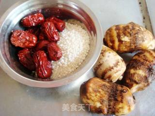 营养早餐——糯米芋头红枣粥的做法步骤：3