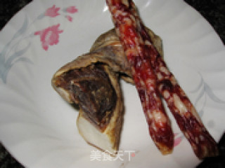 蒜香腊味豌豆的做法步骤：2