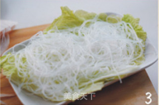 蒜香粉丝蒸培根的做法步骤：2